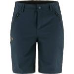 Marineblaue Fjällräven Abisko Nachhaltige Stretch-Shorts für Damen Größe S für den für den Sommer 