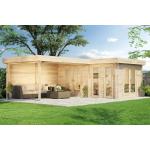 Reduzierte Alpholz Design-Gartenhäuser aus Holz mit Flachdach 