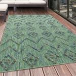 Reduzierte Grüne Moderne Outdoor-Teppiche & Balkonteppiche aus Polypropylen UV-beständig 