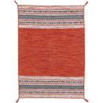 Orange Kelim Teppiche aus Textil 