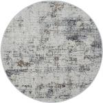 Braune Moderne xxxlutz Runde Runde Teppiche 120 cm aus Textil 