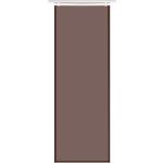 Schokoladenbraune Unifarbene Moderne Schiebegardinen & Schiebevorhänge aus Textil mit Klettband 