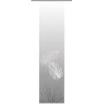 Flächenvorhang Schiebevorhang bedruckt 60x245 Capri grau Schiebegardine Blätter