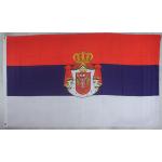 Buddel-Bini Serbien Flaggen & Serbien Fahnen aus Metall UV-beständig 