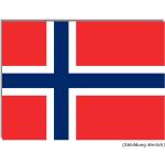 Wellenshop Norwegen Flaggen & Norwegen Fahnen mit Tiermotiv aus Kunststoff wetterfest 