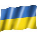 Flagge Ukraine 90 x 150 cm Fahne mit 2 Ösen 100g/m² Stoffgewicht Hissfahne Garten Deko Mastfahne Hissflagge
