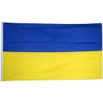Fahne/Flagge Ukraine - 150 x 250 cm + gratis Sticker, XXL-Fahne von Flaggenfritze®