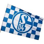 Karo Flaggenfritze Schalke 04 Fußball-Fahnen & Fan-Fahnen 