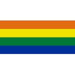 flaggenmeer LGBT Regenbogenfahnen glänzend 