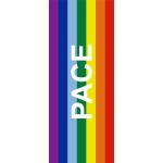 flaggenmeer LGBT Regenbogenfahnen glänzend Hochformat 