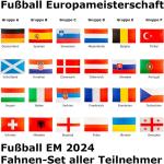 Europameisterschaft Nationalflaggen & Länderflaggen aus Stoff 