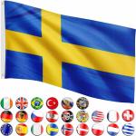 Flagge Fahne Schweden Hissflagge 150 x 250 cm