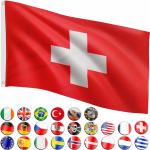 Flagge Schweiz Swiss Fahne 90x150 cm Hissfahne Fahnen Hißflagge Switzerland 