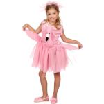 Rosa Flamingo-Kostüme aus Polyester für Kinder Einheitsgröße 