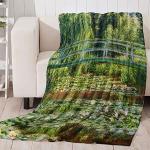 Claude Monet Kuscheldecken & Wohndecken aus Flanell für den für den Sommer 