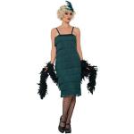 Reduzierte Grüne Smiffys Maxi Charleston-Kostüme & 20er Jahre Kostüme aus Polyester für Damen Größe M 