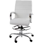 Reduzierte Weiße Moderne Ergonomische Bürostühle & orthopädische Bürostühle  aus Metall höhenverstellbar Breite 50-100cm, Höhe 100-150cm, Tiefe 50-100cm 