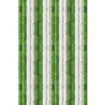 Grüne Flauschvorhänge 