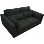 Reduzierte Schwarze Mycs Zweisitzer-Sofas aus Textil mit Kissen Breite 100-150cm, Höhe 100-150cm, Tiefe 50-100cm 2 Personen 