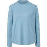 Reduzierte Hellblaue TCHIBO Shirts mit Tasche aus Lyocell für Damen Größe XL 