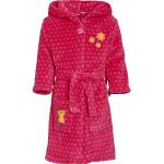 Pinke Playshoes Kinderbademäntel mit Kapuze mit Knopf aus Fleece für Mädchen Größe 158 
