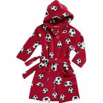Rote Playshoes Kinderbademäntel mit Kapuze mit Knopf aus Fleece für Jungen Größe 158 