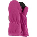 Magentafarbene Sterntaler Winterhandschuhe mit Reißverschluss aus Fleece für Damen für den für den Winter 