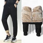 Schwarze Streetwear Fleecehosen aus Fleece für Herren Größe 5 XL für den für den Winter 