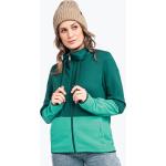 Reduzierte Grüne Sportliche Schöffel Mini Stehkragen Fleecejacken mit Reißverschluss aus Fleece für Damen Größe XS 