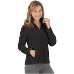 Schwarze Sportliche Trigema Nachhaltige Fleecejacken mit Knopf aus Fleece für Damen Größe 3 XL 