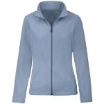 Blaue Sportliche Trigema Nachhaltige Fleecejacken mit Knopf aus Fleece für Damen Größe 3 XL für den für den Herbst 