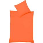 Reduzierte Orange Unifarbene Landhausstil Fleuresse Kopfkissenbezüge maschinenwaschbar 135x200 