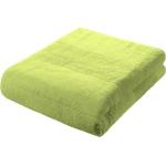 Grüne Unifarbene Fleuresse Handtücher aus Frottee maschinenwaschbar 90x200 