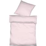 Pinke Moderne Fleuresse Quadratische Leinenbettwäsche mit Reißverschluss aus Baumwolle maschinenwaschbar 135x200 