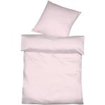 Pinke Moderne Fleuresse Quadratische Leinenbettwäsche mit Reißverschluss aus Baumwolle maschinenwaschbar 240x220 