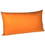 Orange Unifarbene Fleuresse Colours Nackenrollenbezüge aus Jersey 40x80 