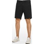 Reduzierte Schwarze REELL Chino-Shorts mit Reißverschluss aus Baumwolle für Herren Größe XL für den für den Sommer 