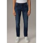Blaue Strellson Robin 5-Pocket Jeans aus Denim für Herren Größe M Weite 34, Länge 34 