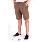 Braune REELL Chino-Shorts mit Knopf aus Baumwolle für Herren Größe XL für den für den Sommer 