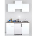 Reduzierte Weiße Flex-Well Singleküchen & Miniküchen Energieklasse mit Energieklasse F Breite 100-150cm, Höhe 100-150cm, Tiefe 50-100cm 
