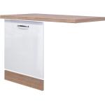 Reduzierte Weiße Flex-Well Küchenunterschränke aus Eiche Breite 100-150cm, Höhe 50-100cm, Tiefe 50-100cm 