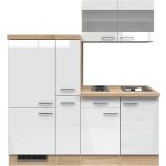 Reduzierte Flex-Well Singleküchen & Miniküchen aus Eiche Energieklasse mit Energieklasse F Breite 150-200cm, Höhe 150-200cm, Tiefe 0-50cm 