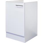 Reduzierte Weiße Moderne Flex-Well Küchenunterschränke aus Metall Breite 0-50cm, Höhe 50-100cm, Tiefe 50-100cm 