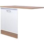 Reduzierte Weiße Flex-Well Küchenschränke aus Eiche Breite 100-150cm, Höhe 50-100cm, Tiefe 50-100cm 