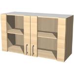 Reduzierte Auberginefarbene Flex-Well Küchenschränke aus Holz Breite 100-150cm, Höhe 50-100cm, Tiefe 0-50cm 