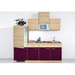 Reduzierte Auberginefarbene Flex-Well Küchenmöbel aus Holz Breite 200-250cm, Höhe 200-250cm, Tiefe 50-100cm 
