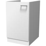 Weiße Flex-Well Küchenunterschränke matt aus Kunststoff Breite 0-50cm, Höhe 50-100cm, Tiefe 50-100cm 