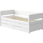 FLEXA Bett mit Ausziehbett und 2 Schubkästen Flexa White - weiß - 210 cm - 81 cm - 101 cm - Betten > Bettgestelle