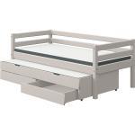 FLEXA Bett mit Ausziehbett und Schubladen Flexa Classic - grau - 100 cm - 81 cm - Betten > Bettgestelle