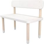 Weiße FLEXA Kinderbänke & Kindersitzbänke aus Massivholz mit Rückenlehne 